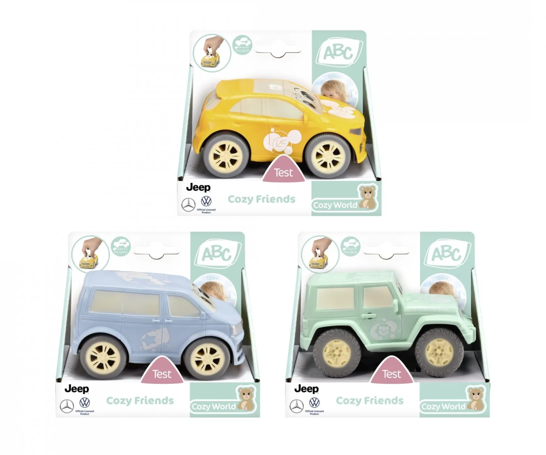 ABC Cozy Friends, 3-asst.
