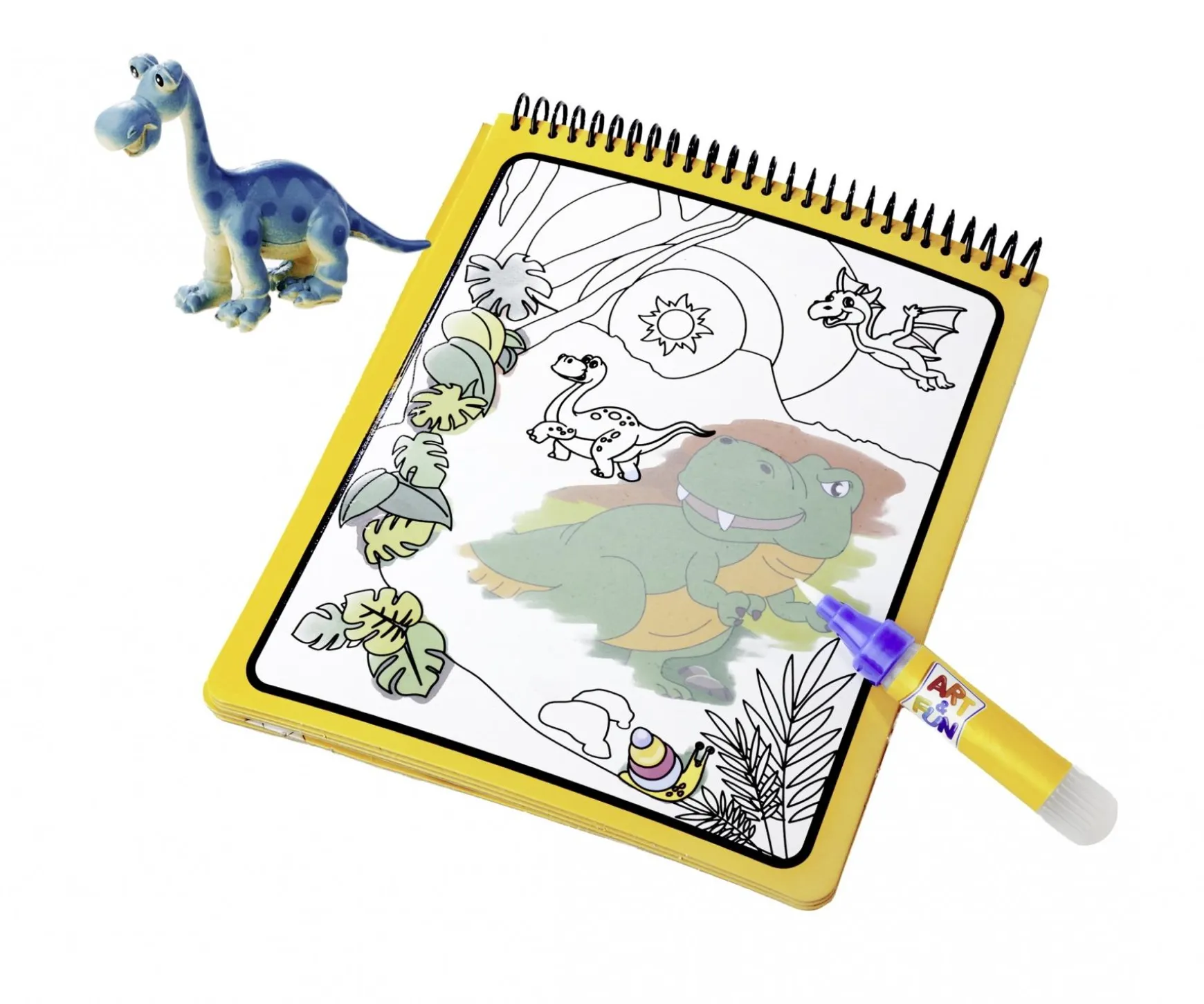 A&F Water Pen Livre à colorier Dino