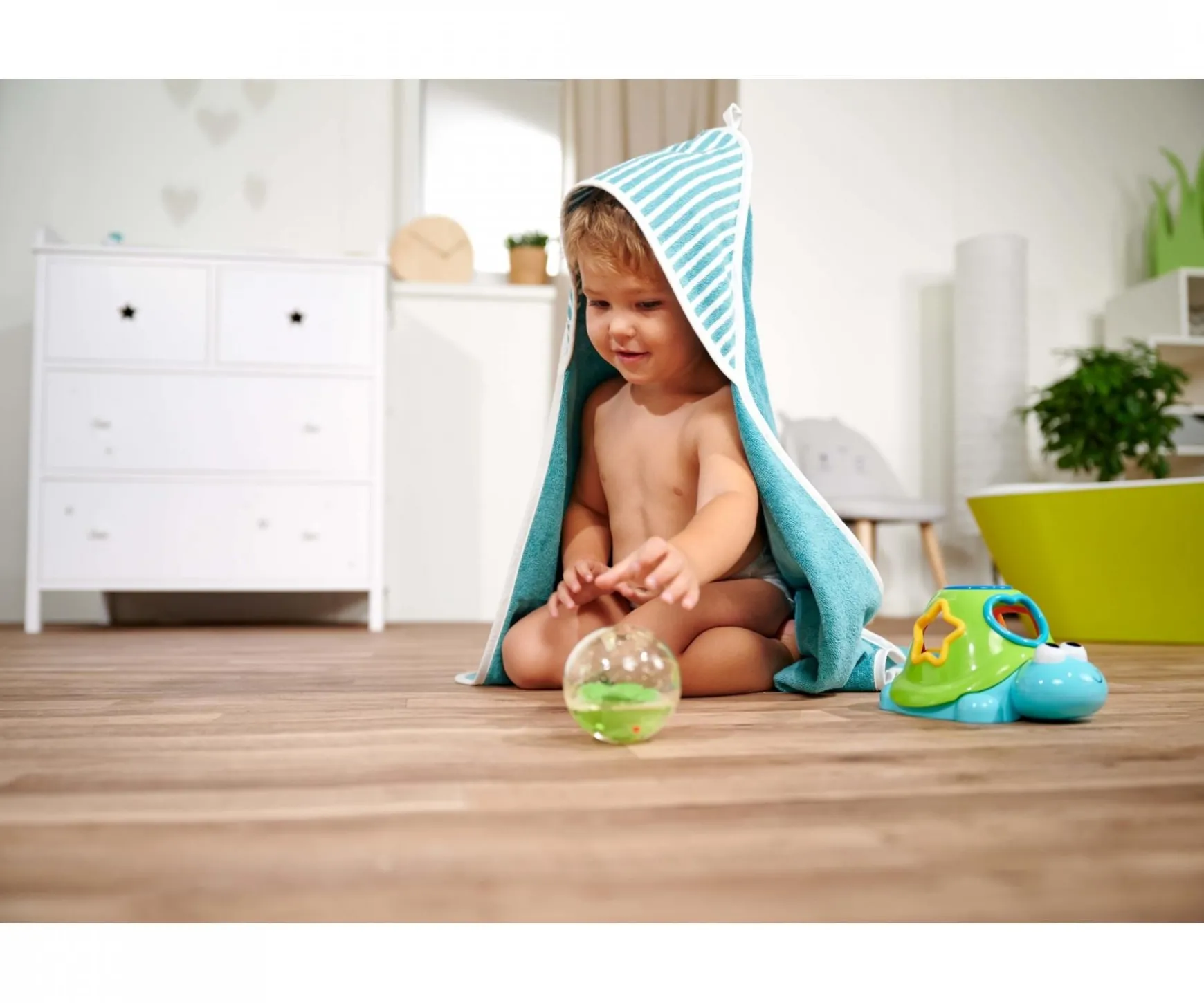 Balle de bain et de préhension ABC