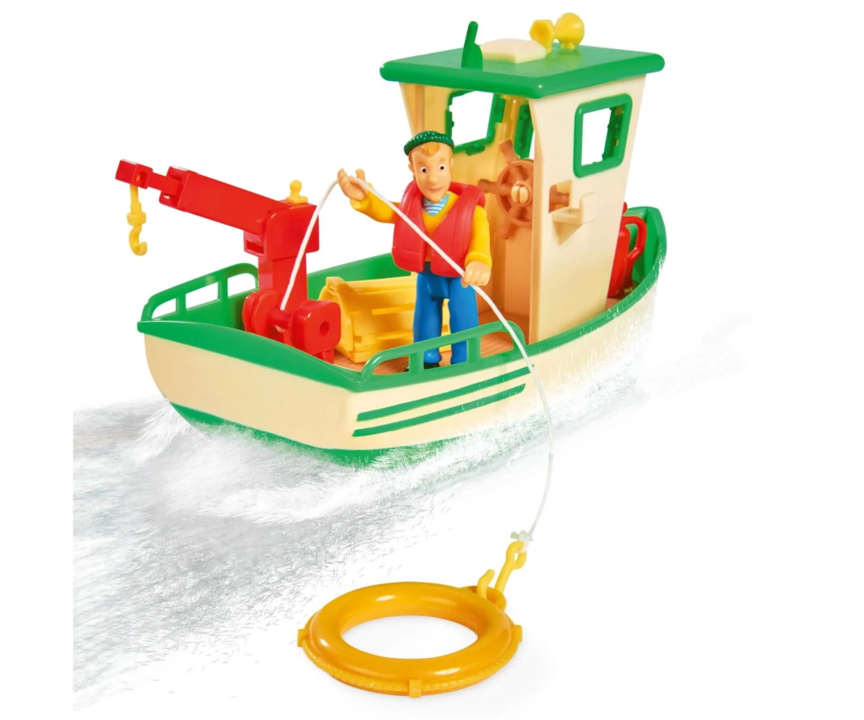 Bateau de pêche de Sam Charlie avec figurine