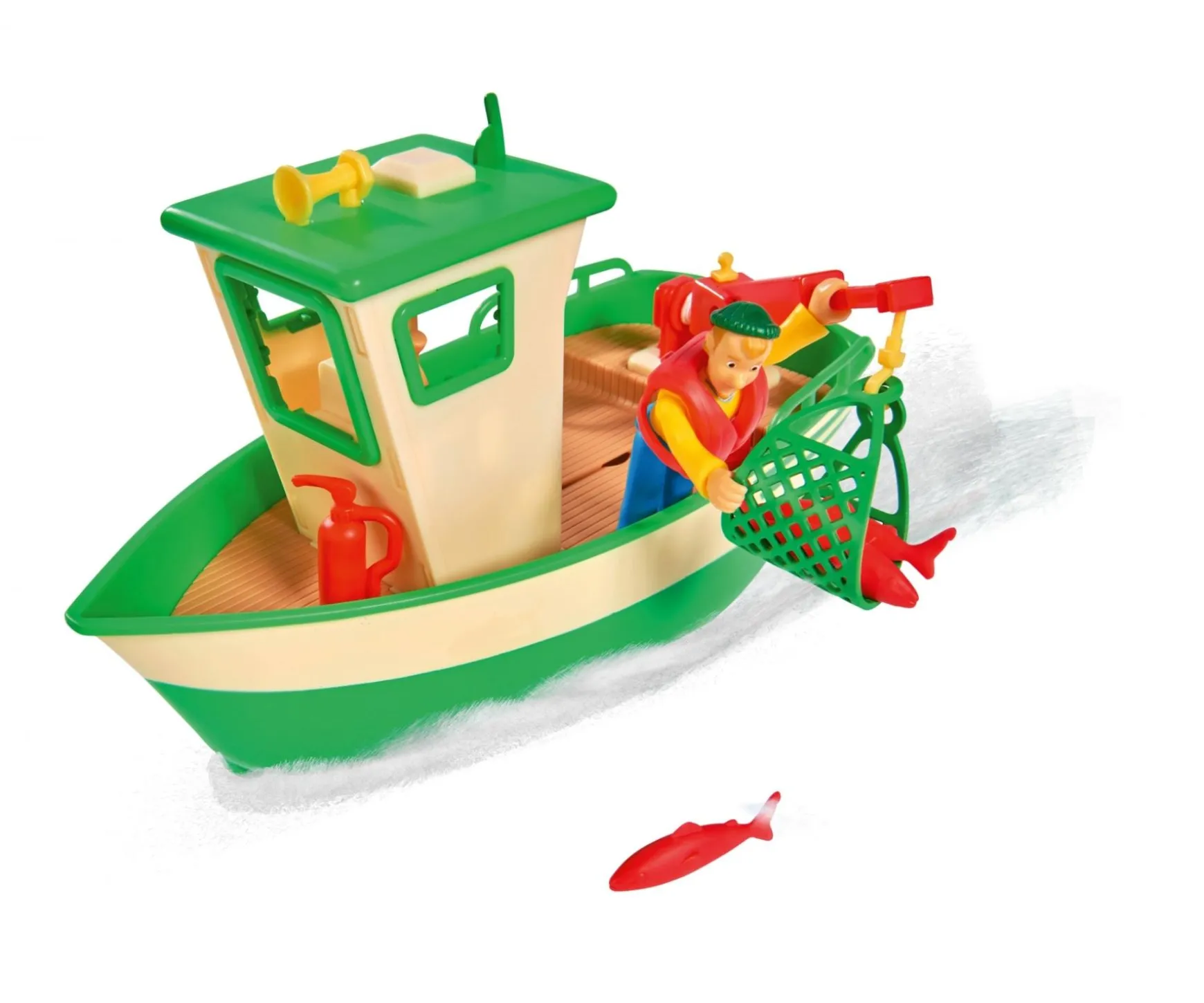 Bateau de pêche de Sam Charlie avec figurine