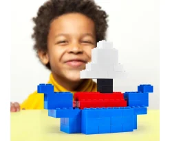 Blox - 100 briques de 8 bleues - compatibles avec les briques de jeu connues