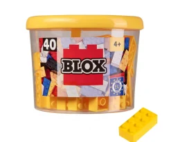 Blox - 40 briques de 8 pièces jaunes - compatibles avec les briques de jeu connues