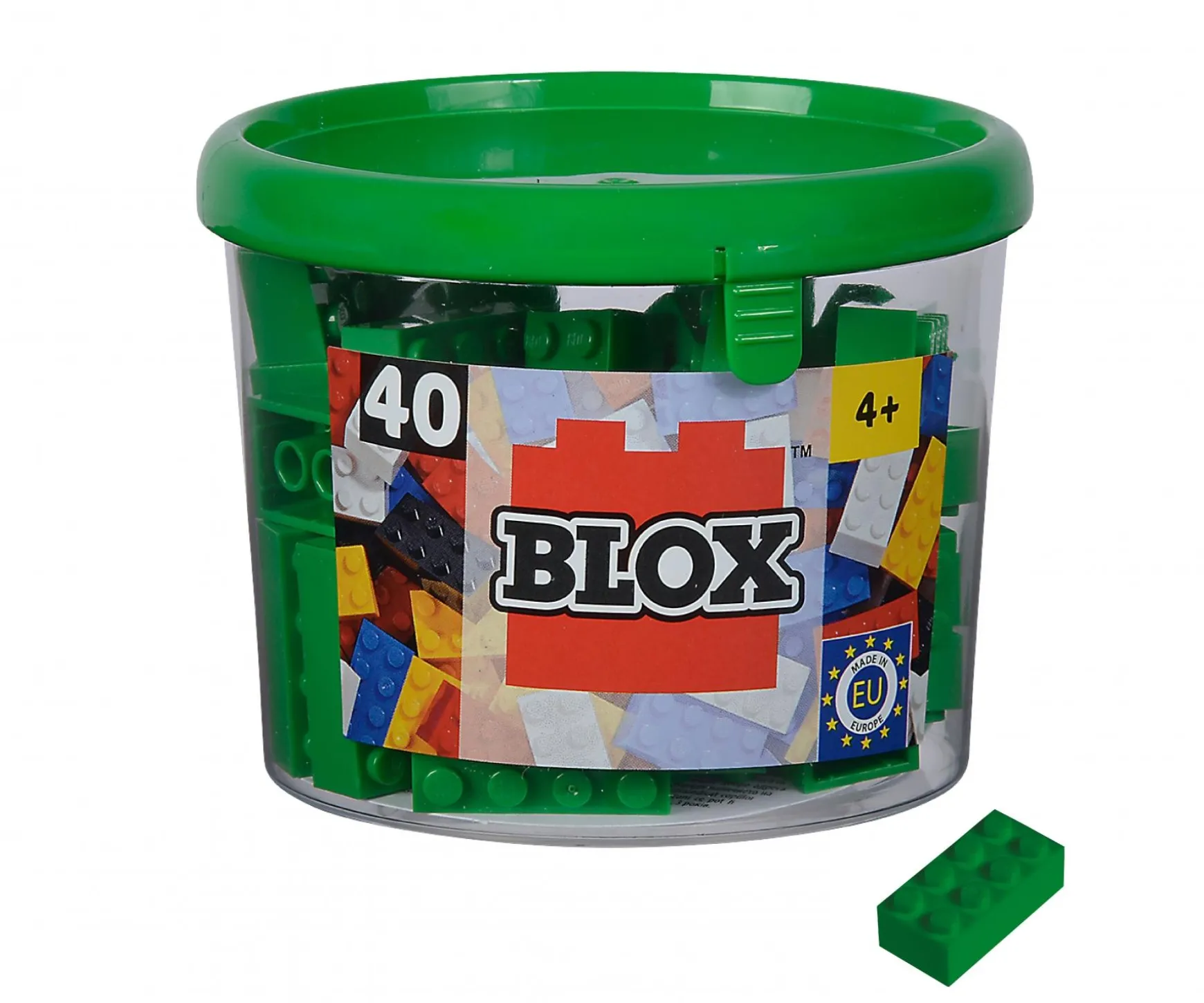 Blox - 40 briques de 8 pièces vertes - compatibles avec les briques de jeu connues