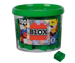 Blox - 100 briques de 4 pièces vertes - compatibles avec les briques de jeu connues