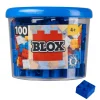 Blox - 100 briques de 4 pièces bleues - compatibles avec les briques de jeu connues