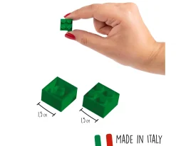 Blox - 1000 briques de 4 pièces vertes - compatibles avec les briques de jeu connues