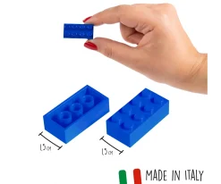 Blox - 40 briques de 8 pièces bleues - compatibles avec les briques de jeu connues