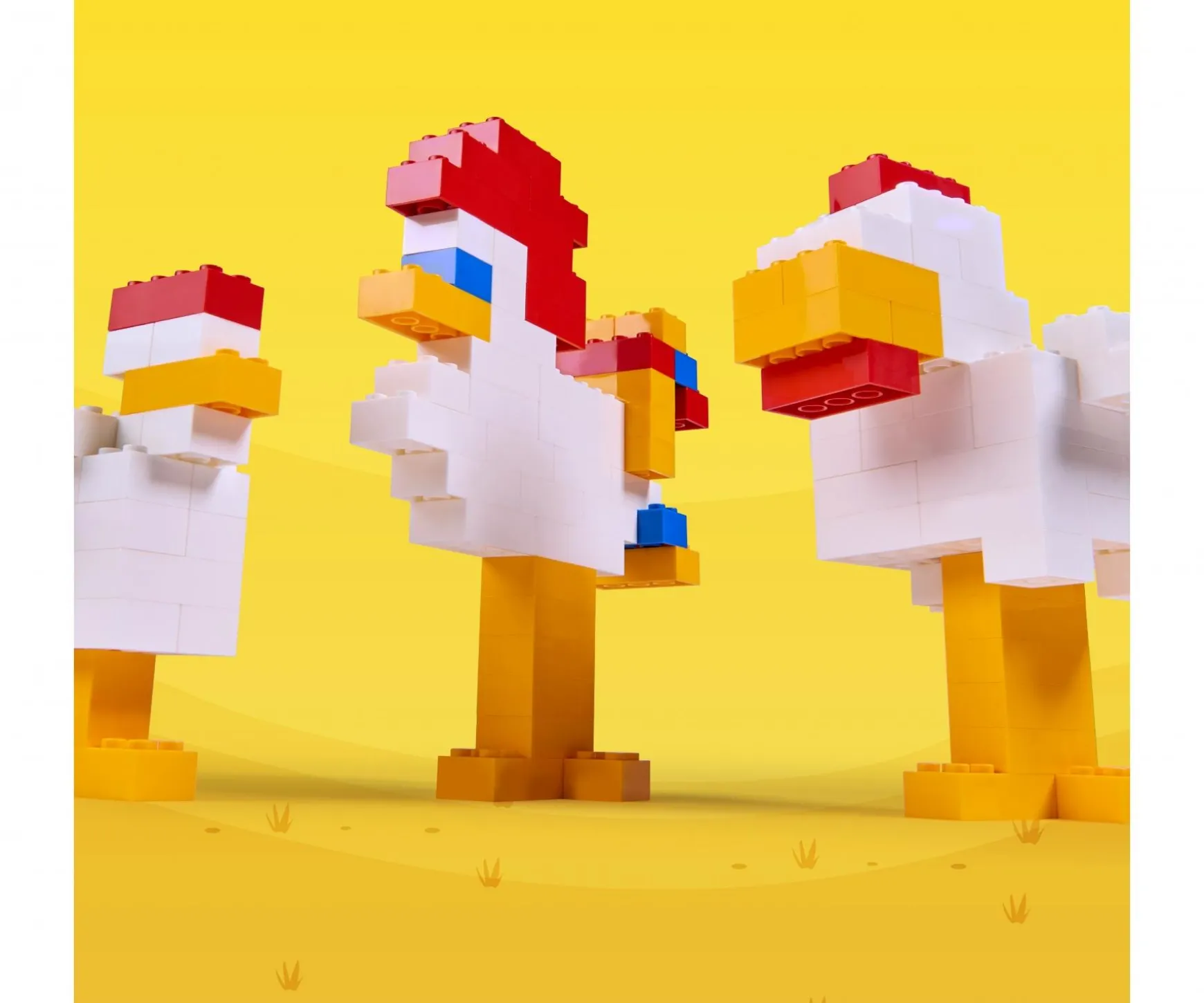 Blox - 100 briques de 8 pièces jaunes - compatibles avec les briques de jeu connues