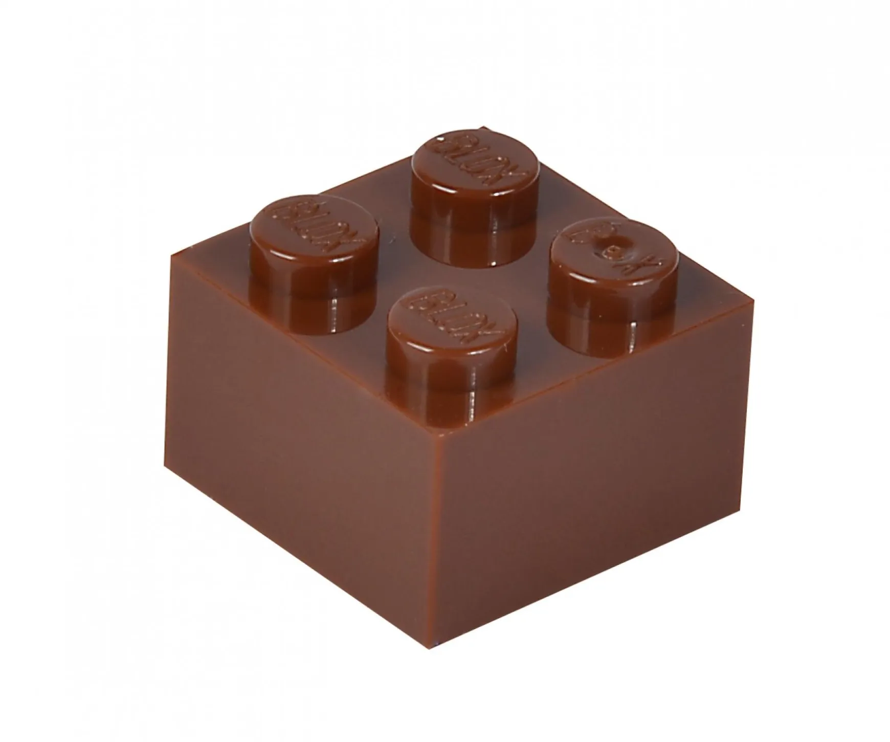 Blox - 100 briques de 4 pièces marron - compatibles avec les briques de jeu connues