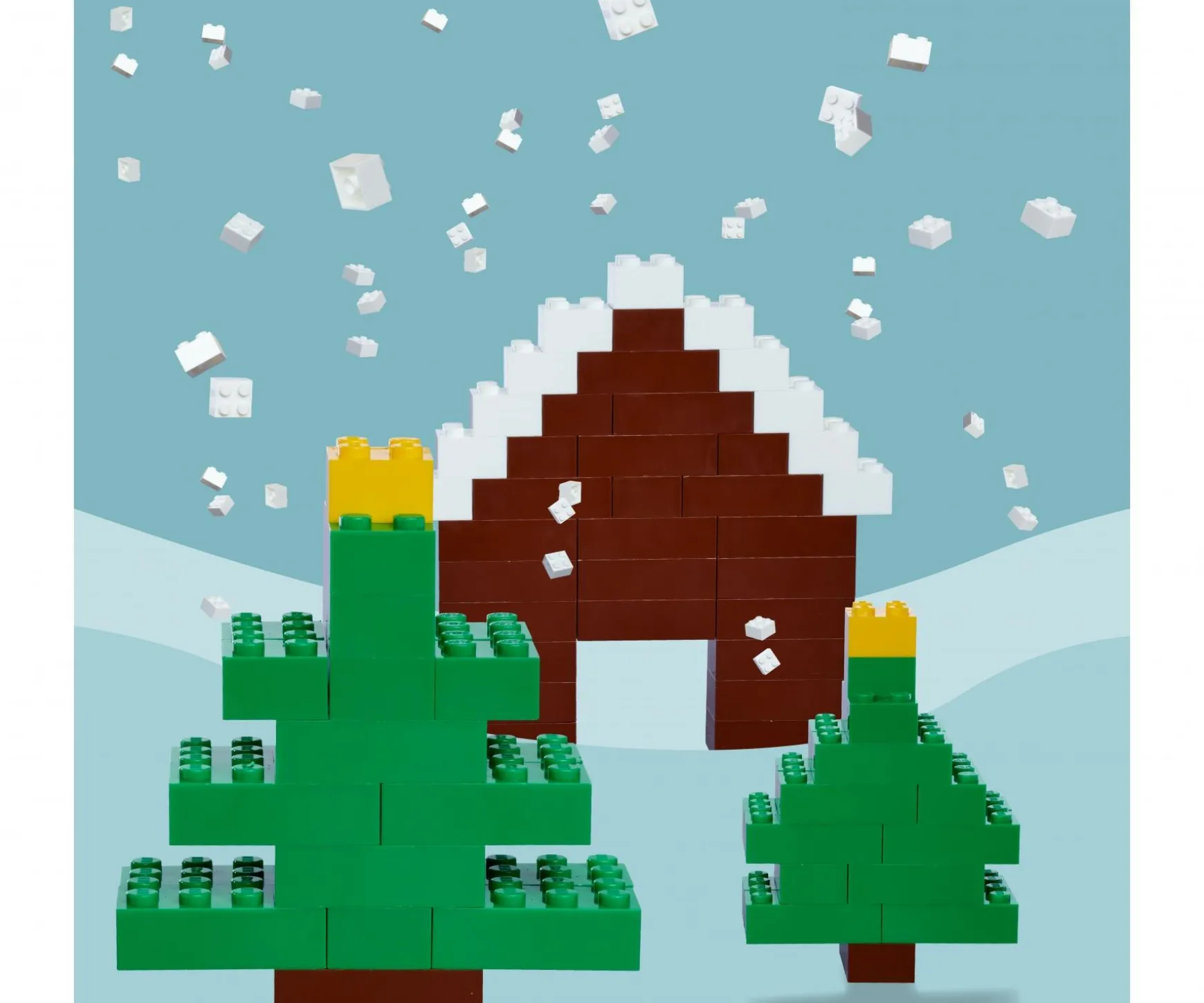 Blox - 1000 briques de 4 pièces marron - compatibles avec les briques de jeu connues