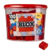 Blox - 100 briques de 4 rouges - compatibles avec les briques de jeu connues