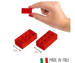 Blox - 40 briques de 8 rouges - compatibles avec les briques de jeu connues