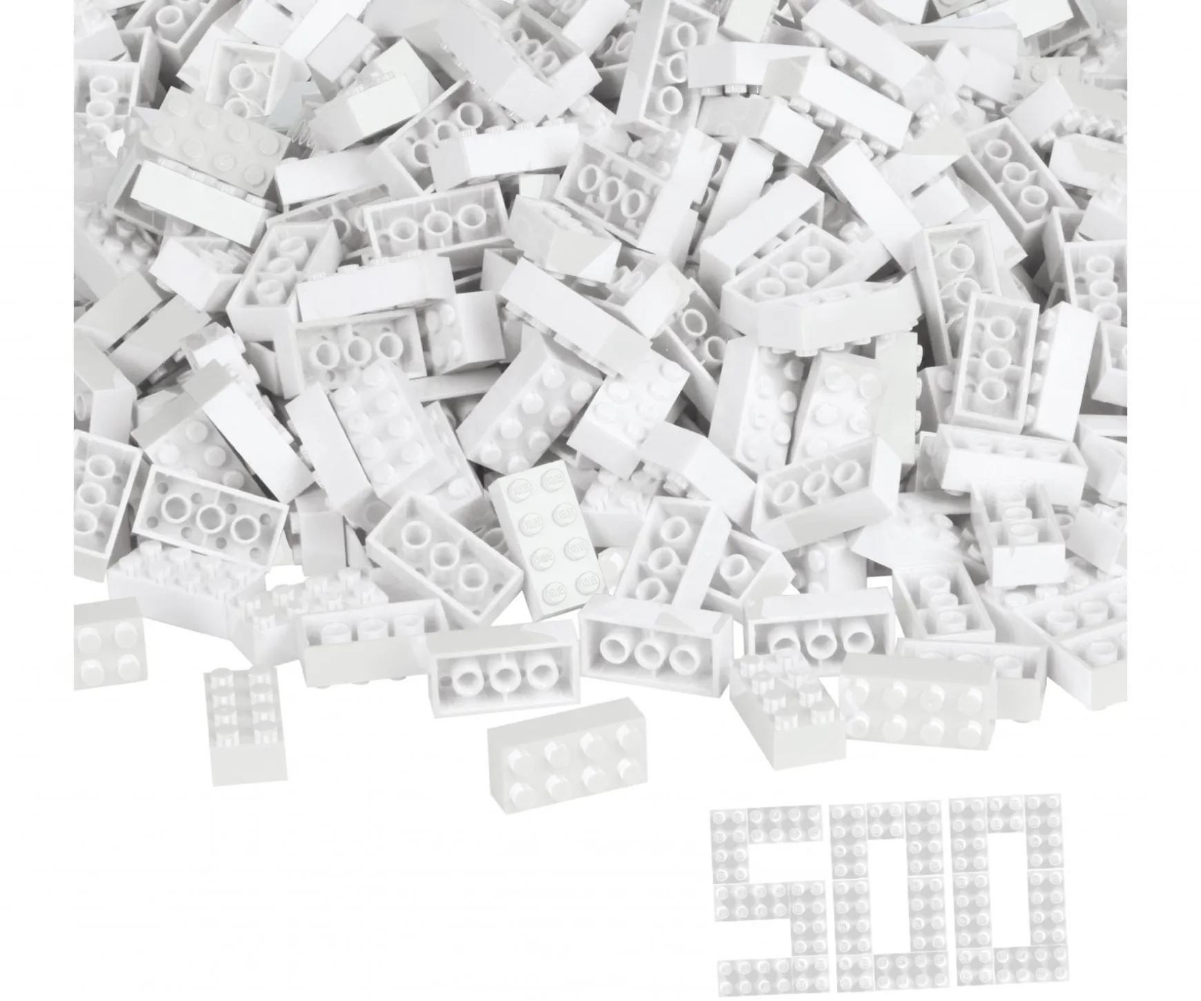 Blox 500 white 8 pin Bricks loose