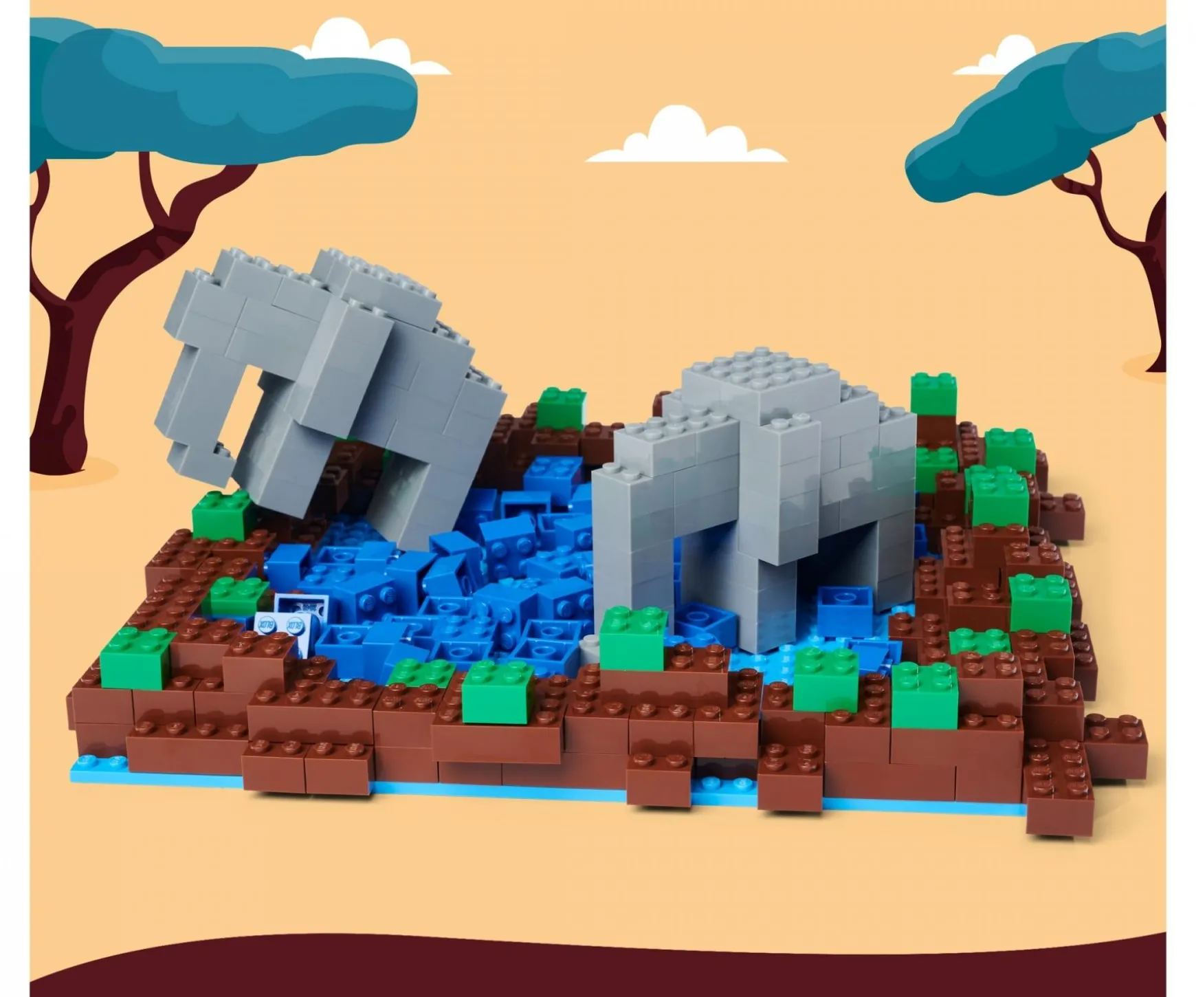 Blox 4x plaques de construction 25x25cm chacune - compatibles avec les briques de jeu connues