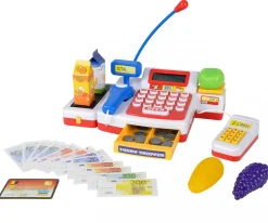 Caisse de supermarché avec scanner