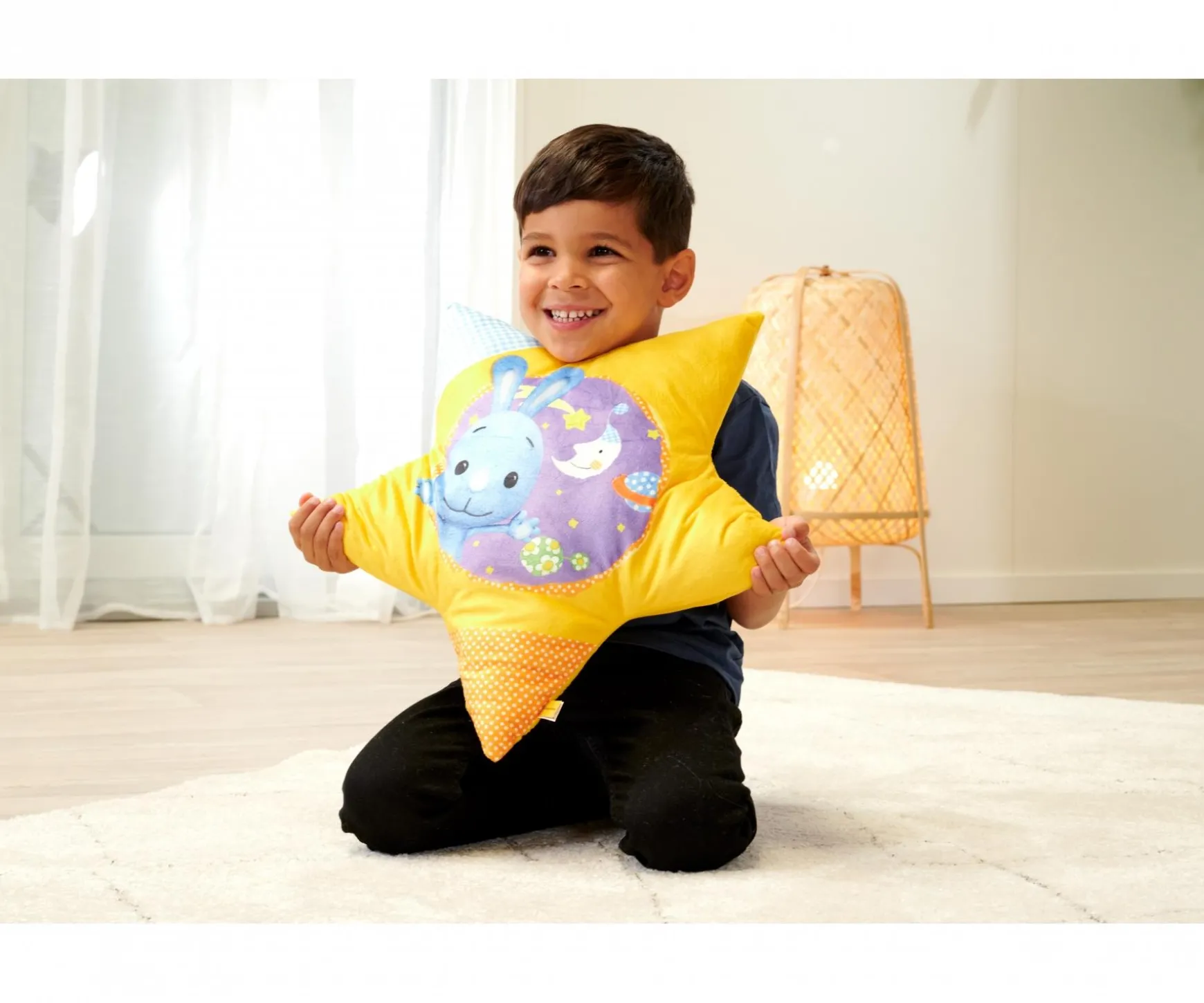 Coussin étoile en peluche KiKANiNCHEN