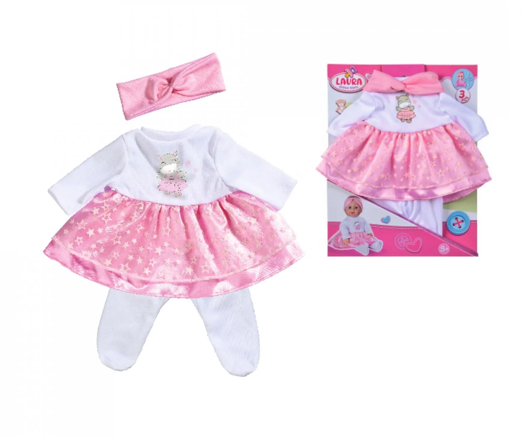 Laura Set d'étoiles scintillantes, 3 pcs.