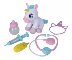 Mallette de médecin avec licorne en peluche