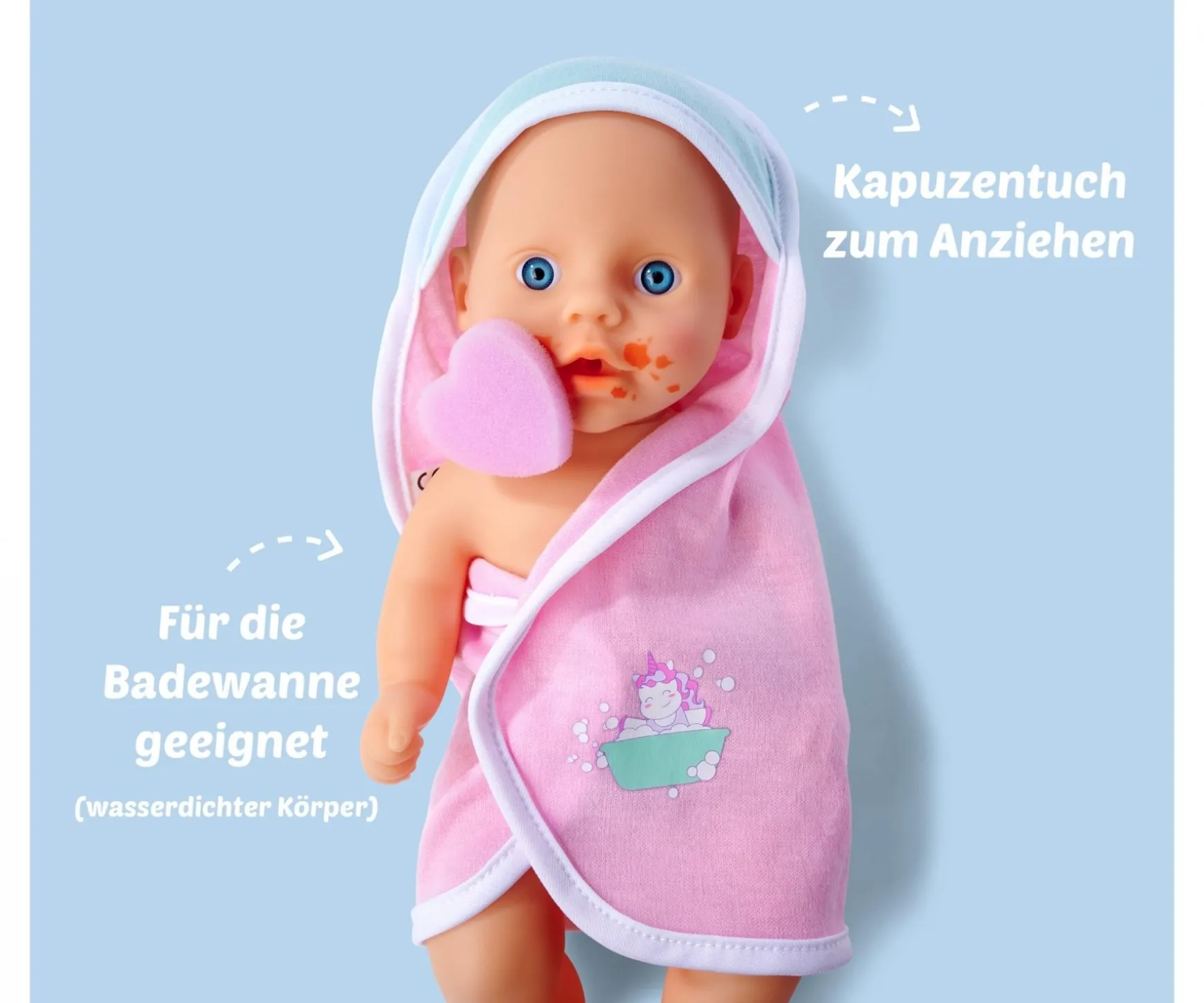New Born Baby Poupée de bain sale