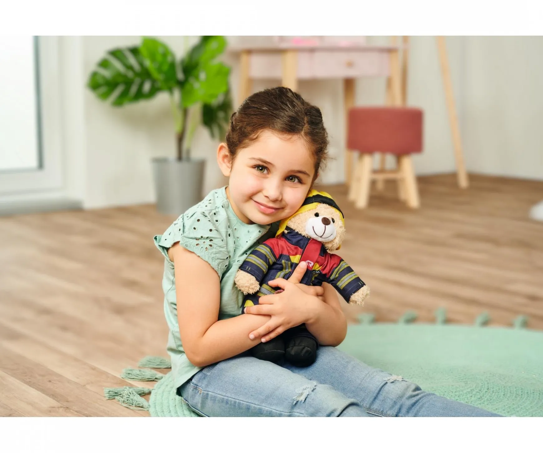 Ours en peluche pompier Rosenbauer, 30cm