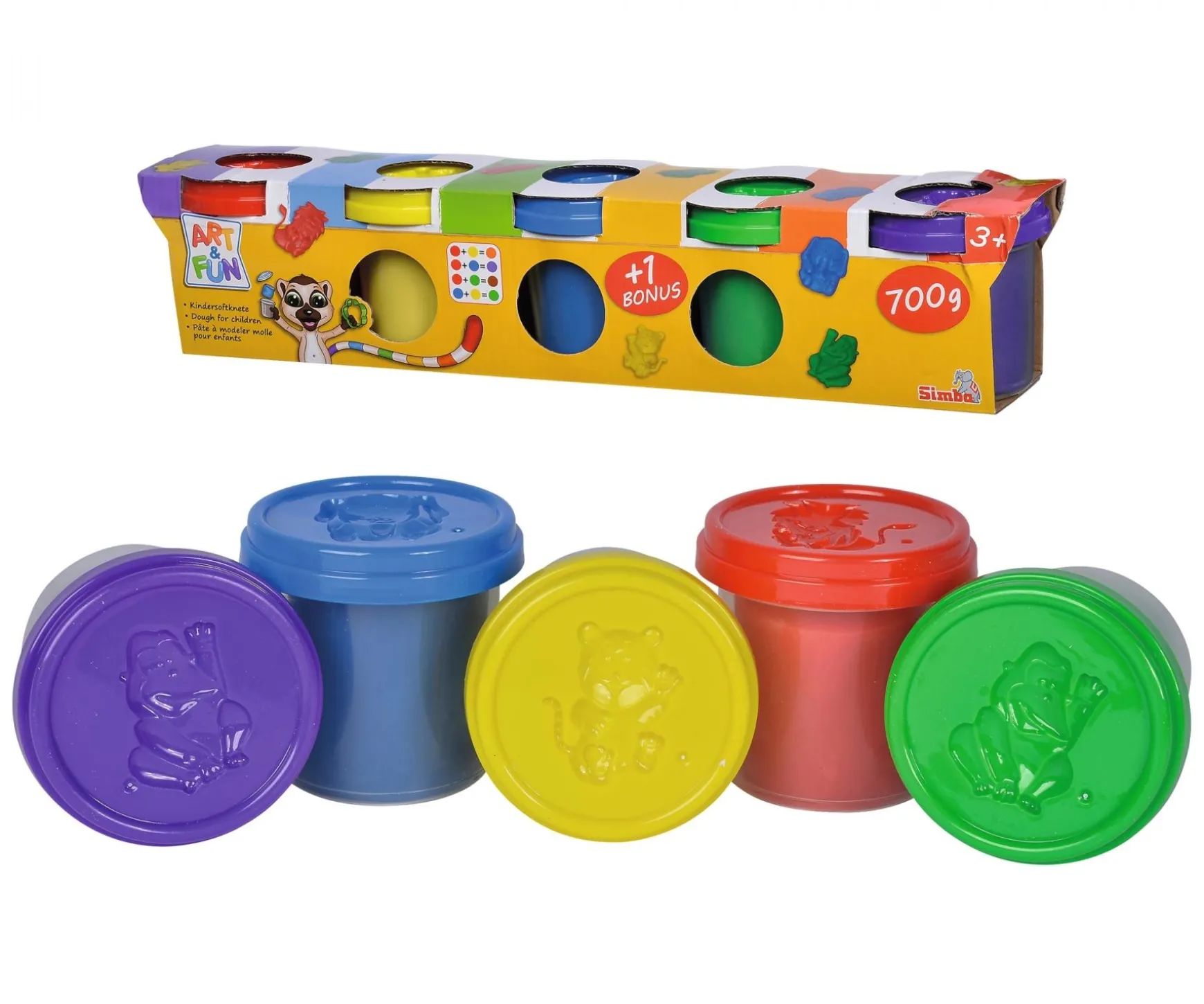 Pâte à modeler molle Art&Fun, pack bonus 4+1