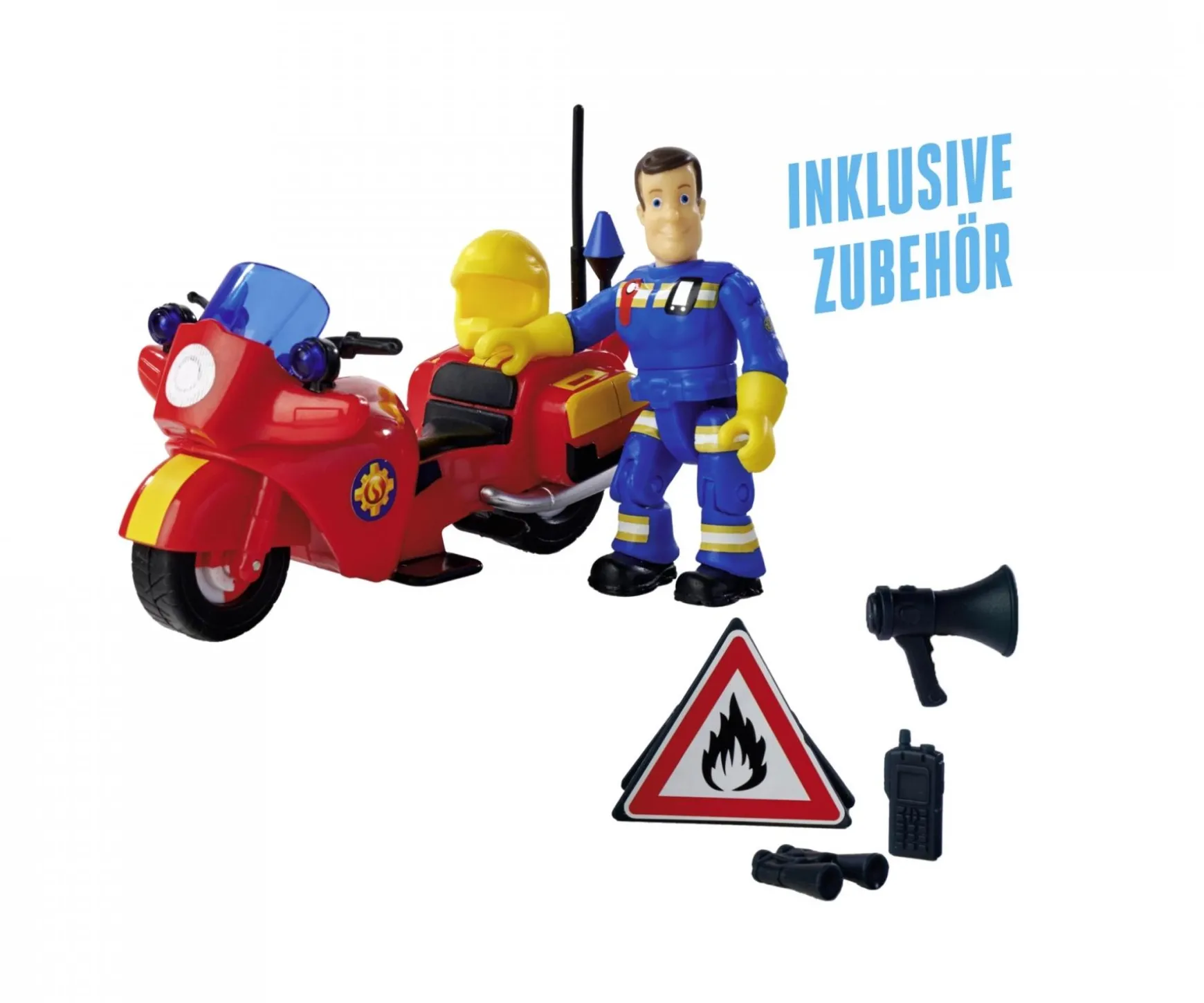 Sam Fire Rescue Motorbike + Figurine
