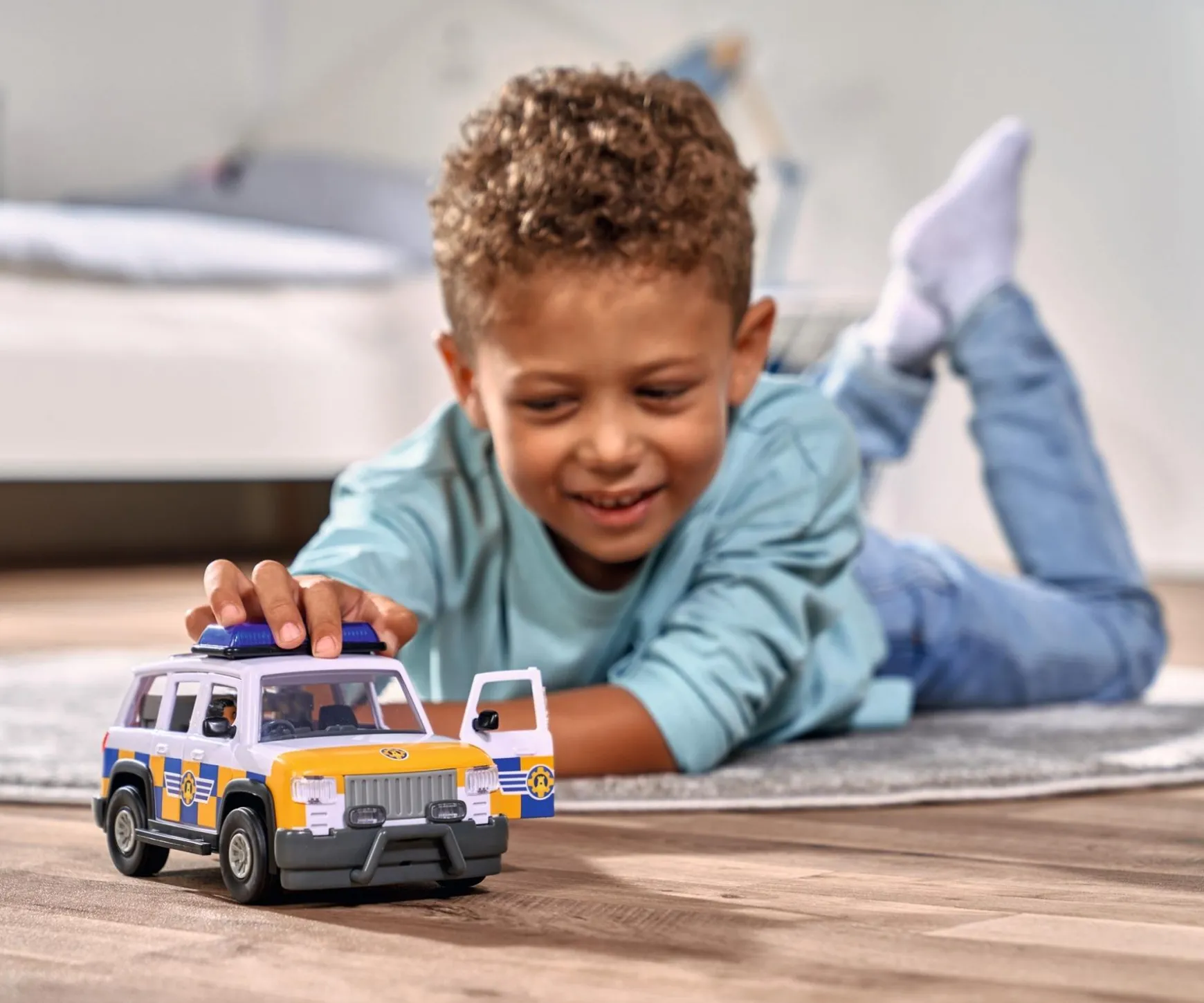 Sam voiture de police 4x4 avec figurine