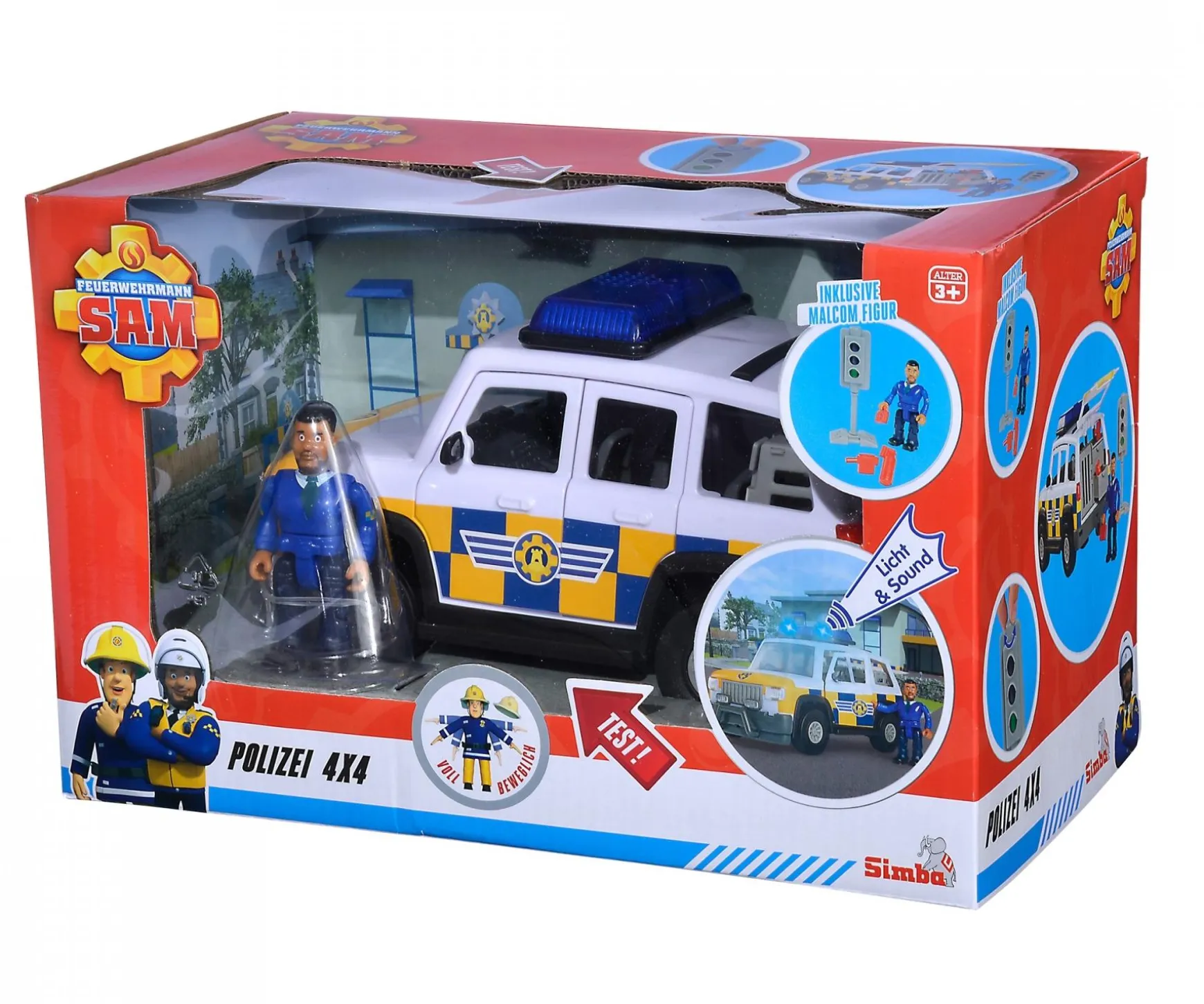 Sam voiture de police 4x4 avec figurine